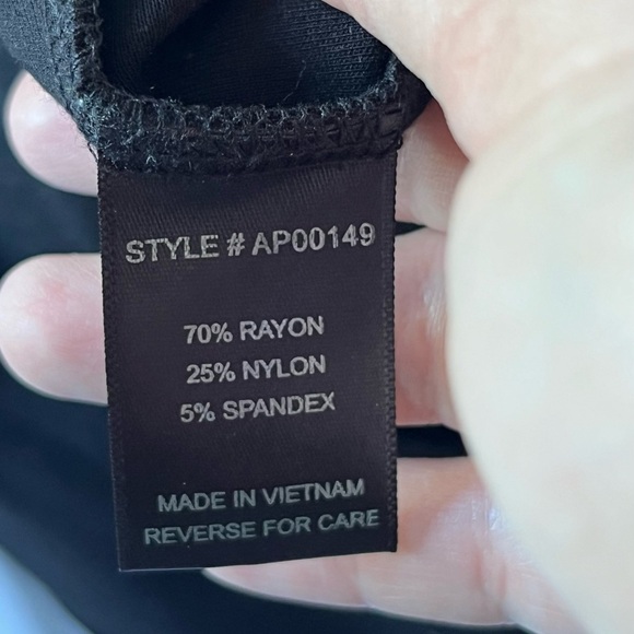 Lumière High Waisted Ponte Black Pants Thick Legging Style: AP00149 SIZE SMALL - Picture 9 of 10